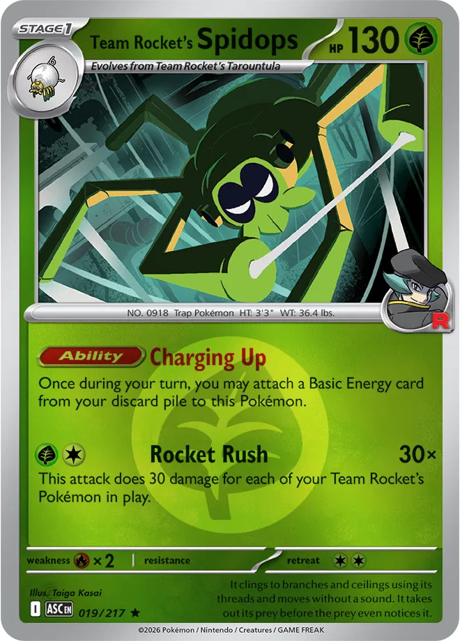 #019 Team Rocket's Spidops