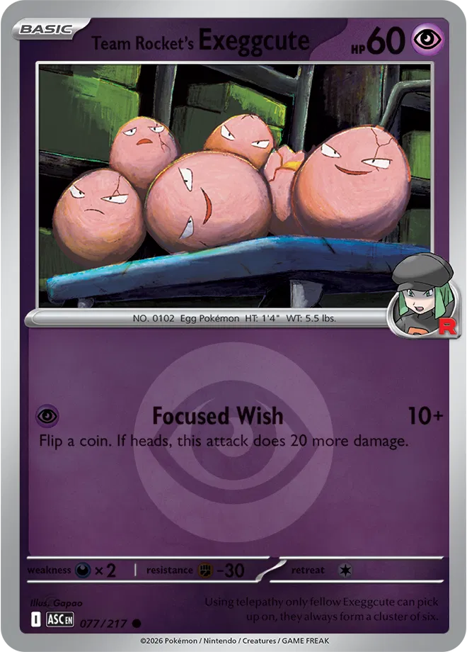 #077 Team Rocket's Exeggcute