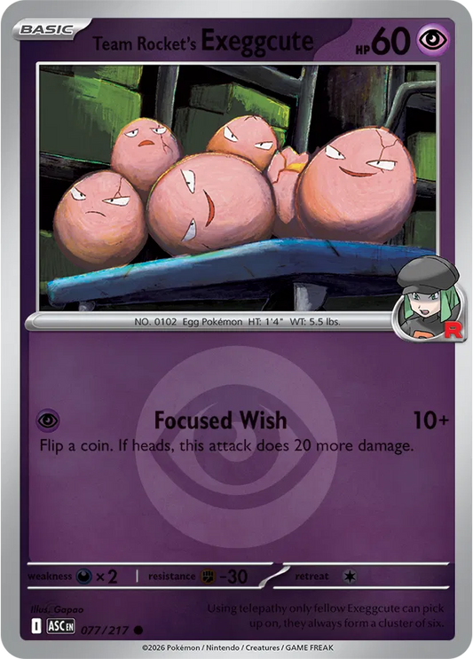#077 Team Rocket's Exeggcute