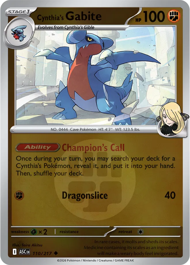 #110 Cynthia's Gabite