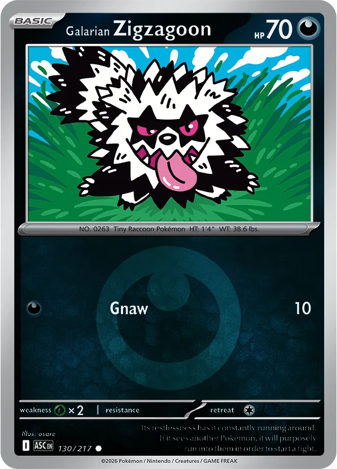 #130 Galarian Zigzagoon