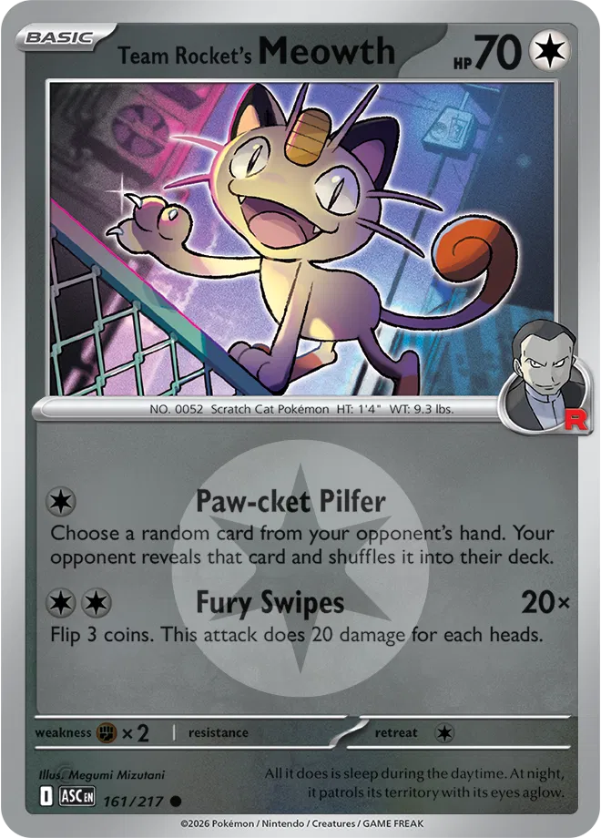 #161 Team Rocket's Meowth