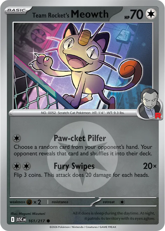 #161 Team Rocket's Meowth