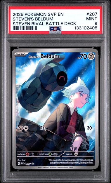 2025 POKEMON SVP EN-SV BLACK STAR PROMO #207 STEVEN'S BELDUM STEVEN RIVAL BATTLE DECK