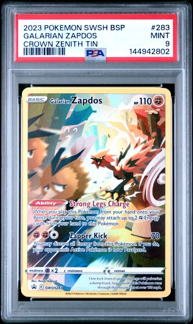 #283 Galarian Zapdos - Psa 9