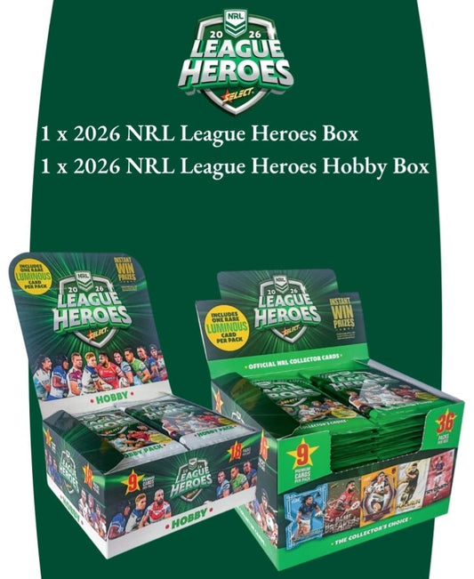 Break #82 - 1x Nrl League Heroes Hobby & 1 X NRL league heroes Retail