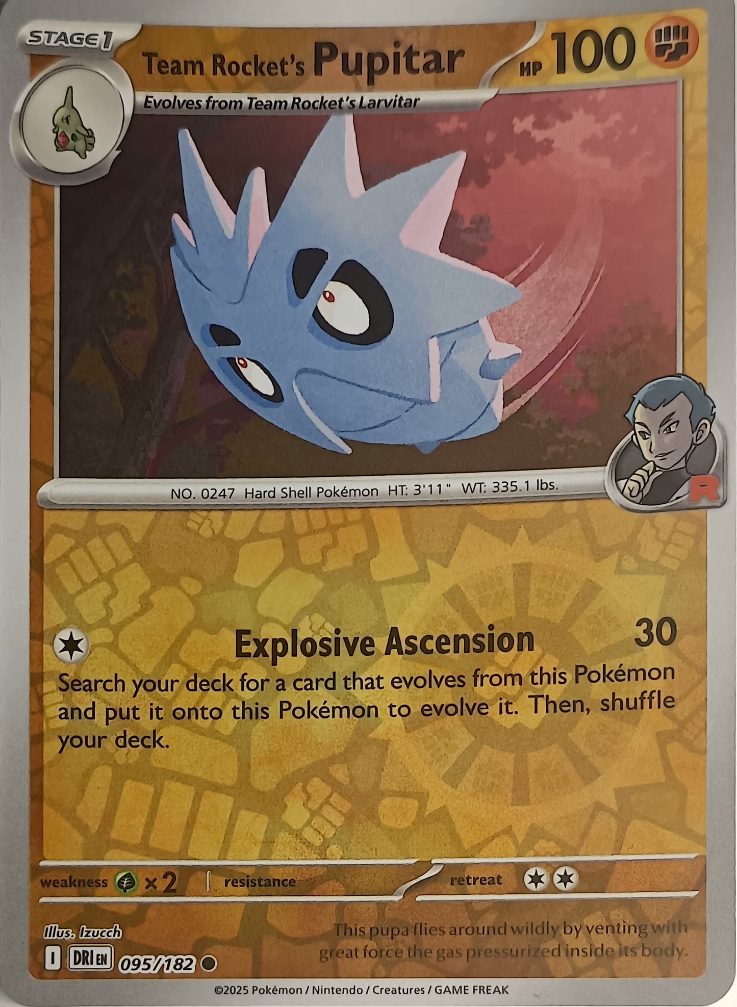 #095 Team Rocket's Pupitar