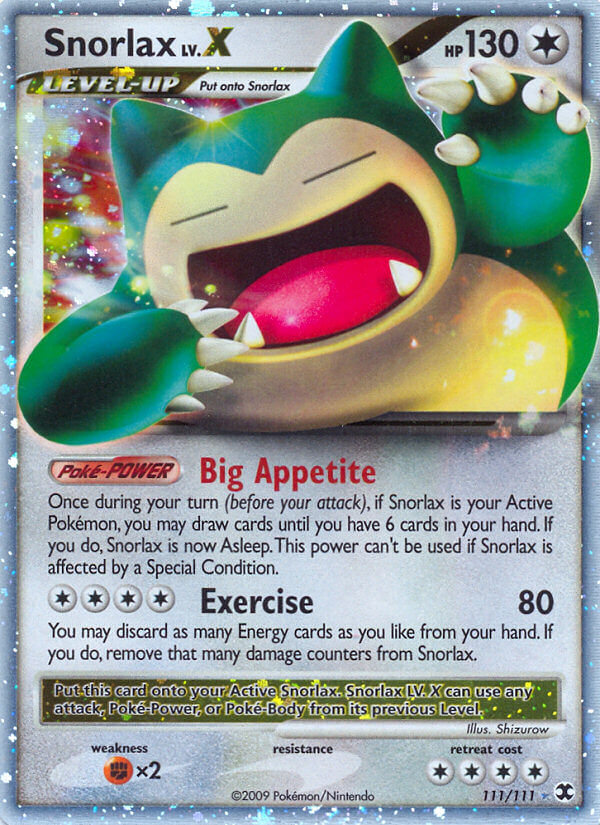 #111 Snorlax Lv.X