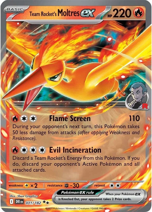 #031 Team Rocket's Moltres EX