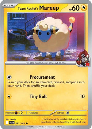 #072 Team Rocket's Mareep