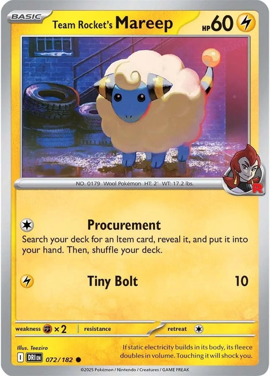#072 Team Rocket's Mareep