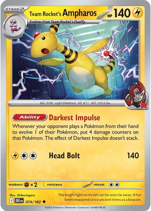 #074 Team Rocket's Ampharos