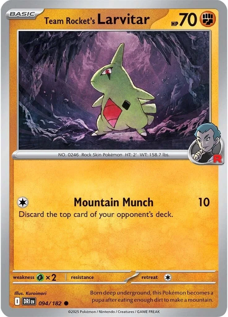 #094 Team Rocket's Larvitar