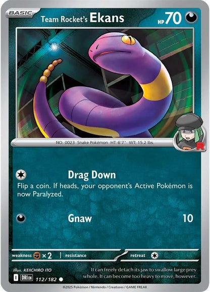 #112 Team Rocket's Ekans