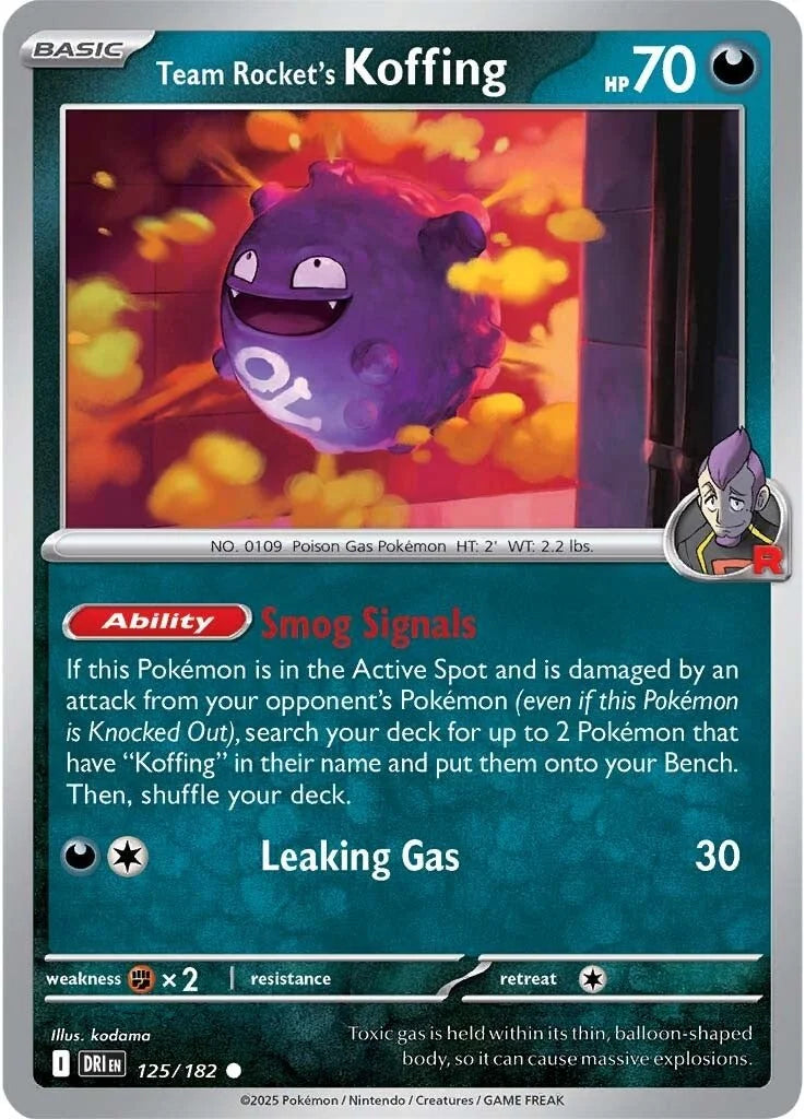 #125 Team Rocket's Koffing