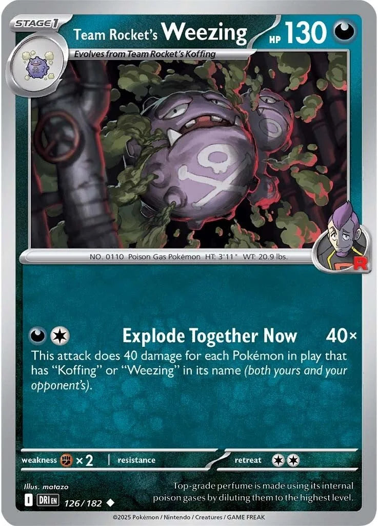#126 Team Rocket's Weezing