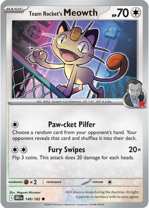 #149 Team Rocket's Meowth