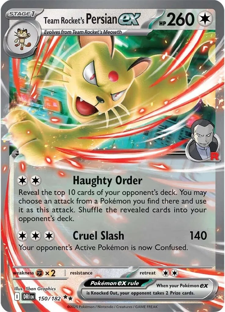 #150 Team Rocket's Persian EX