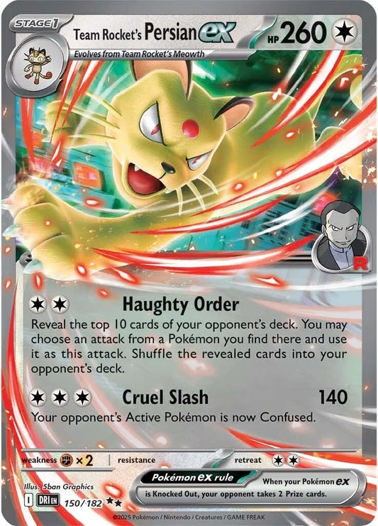 #150 Team Rocket's Persian EX