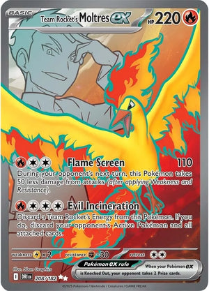 #208 Team Rocket's Moltres EX