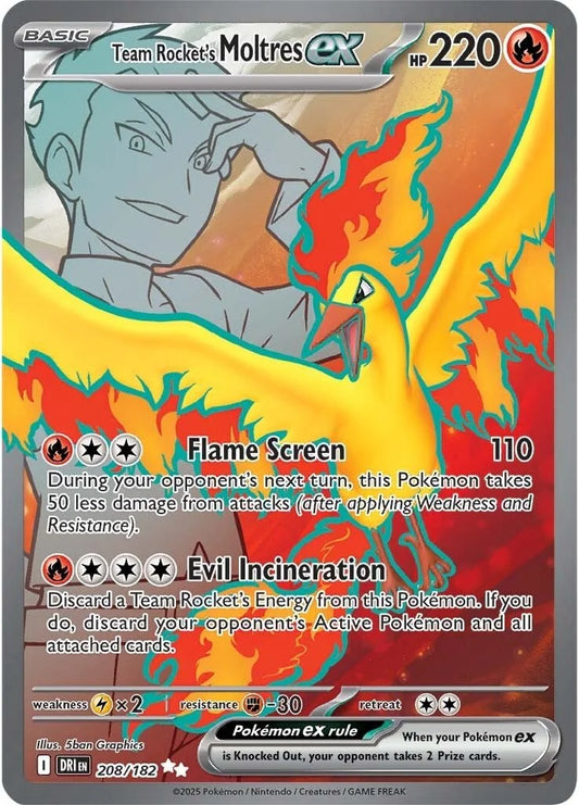 #208 Team Rocket's Moltres EX