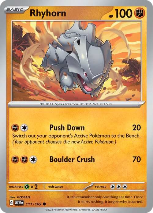 #111 Rhyhorn