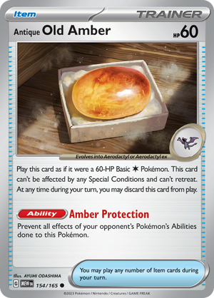 #154 Antique Old Amber