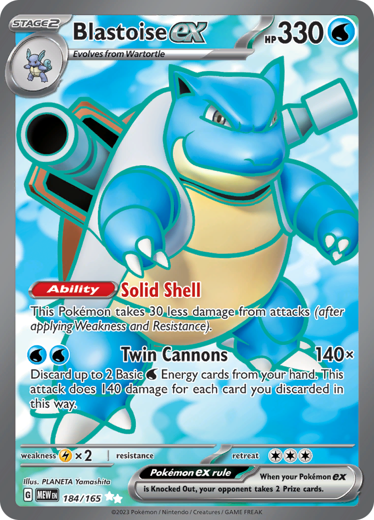 #184 Blastoise EX