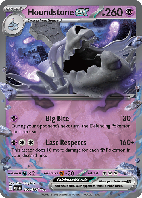 #102 Houndstone EX