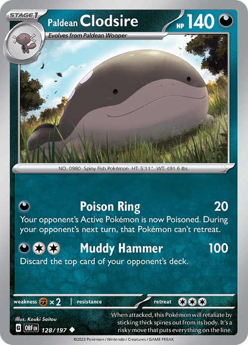#128 Paldean Clodsire