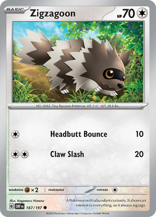 #167 Zigzagoon