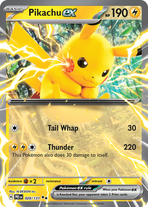 #028 Pikachu EX